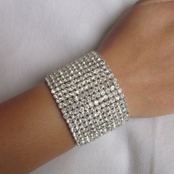 Rhinestone Stretch Stacking Bracelets - Picture 7 of 8